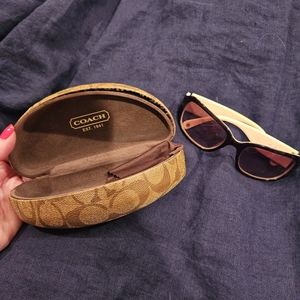 Coach sunglasses and case